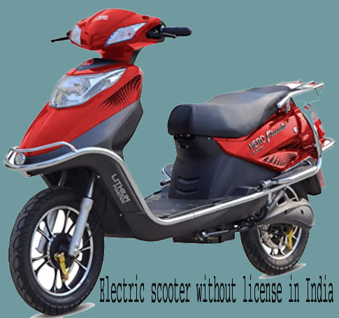 Electric scooter without license in India