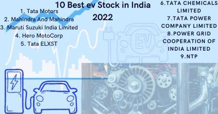 10 Best ev Stock in India 2022