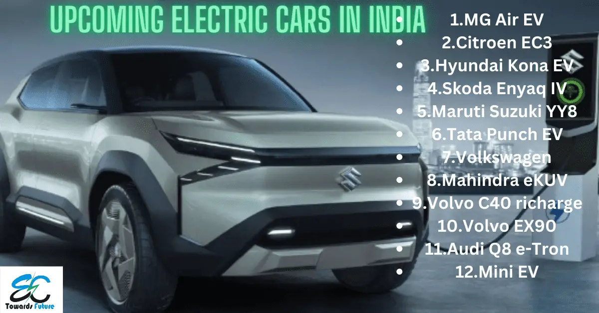 You are currently viewing Upcoming electric cars in India 2023, E Cars Price, Mileage | भारत में आने वाली अपकमिंग इलेक्ट्रिक कारें, उनकी अनुमानित कीमत और लोंच डेट |